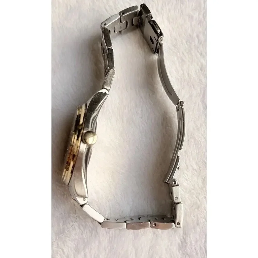 Jos A Bank Quartz Watch Two Tone Gold & Silver New Battery
